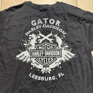 2009 Harley Davidson Men’s Medium Eagle Gator Leesburg FL Y2K Black T-Shirt